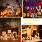 Halloween Party Decoration - 3 Pack Halloween Flameless Candle Lamp with Timer Setting and Battery Operated